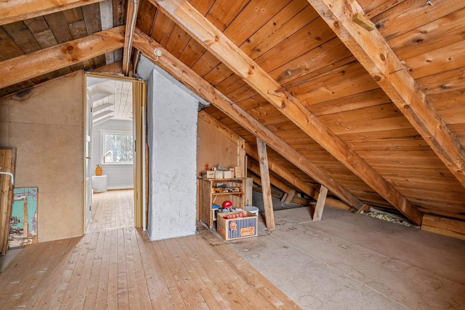 Uisolert rom/bod på loft Galleribilde