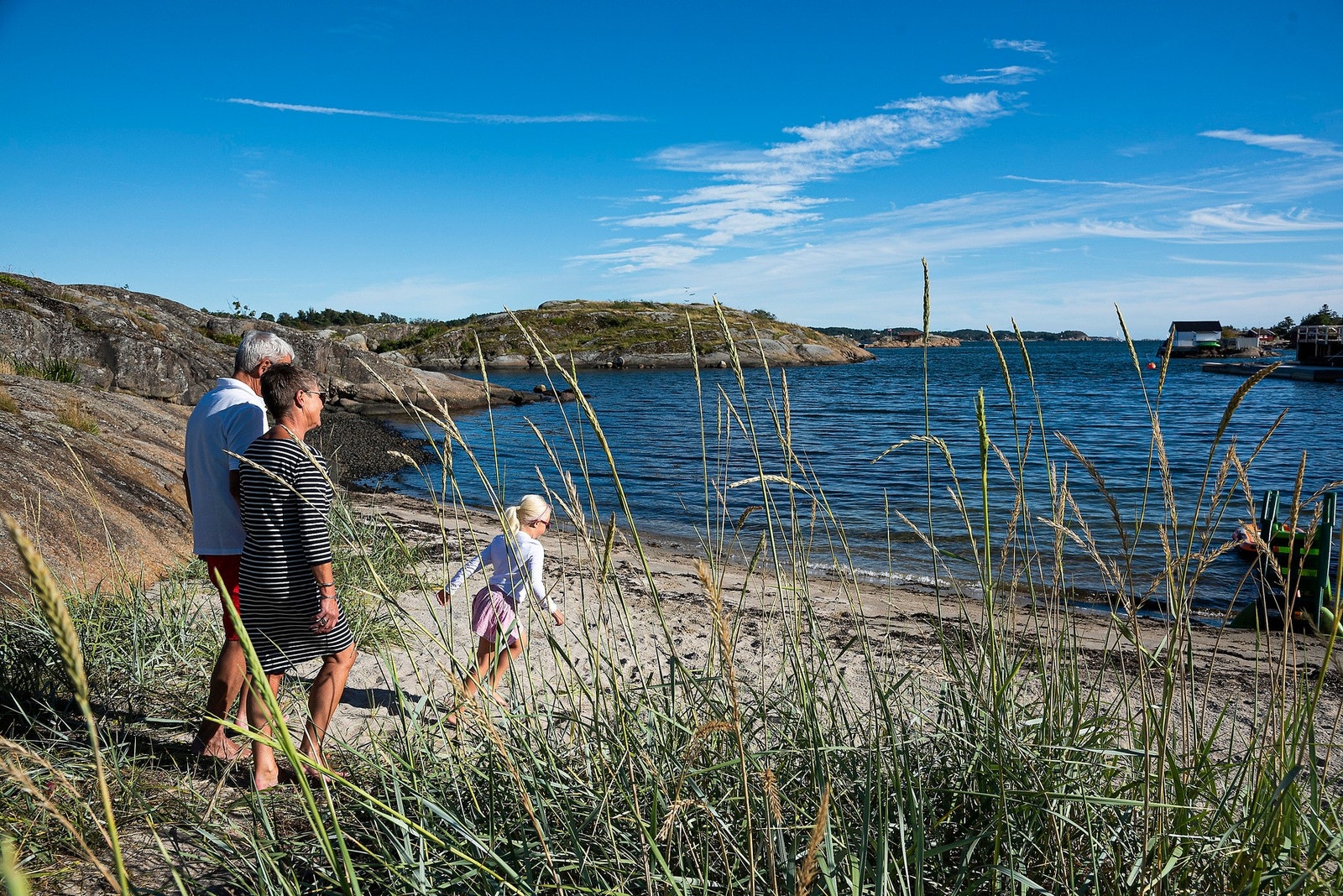 Fin badeplass på Thorøya i kort avstand fra boligen Galleribilde