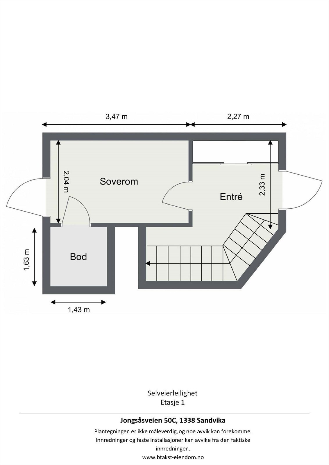 Plantegning 1. etg. Galleribilde