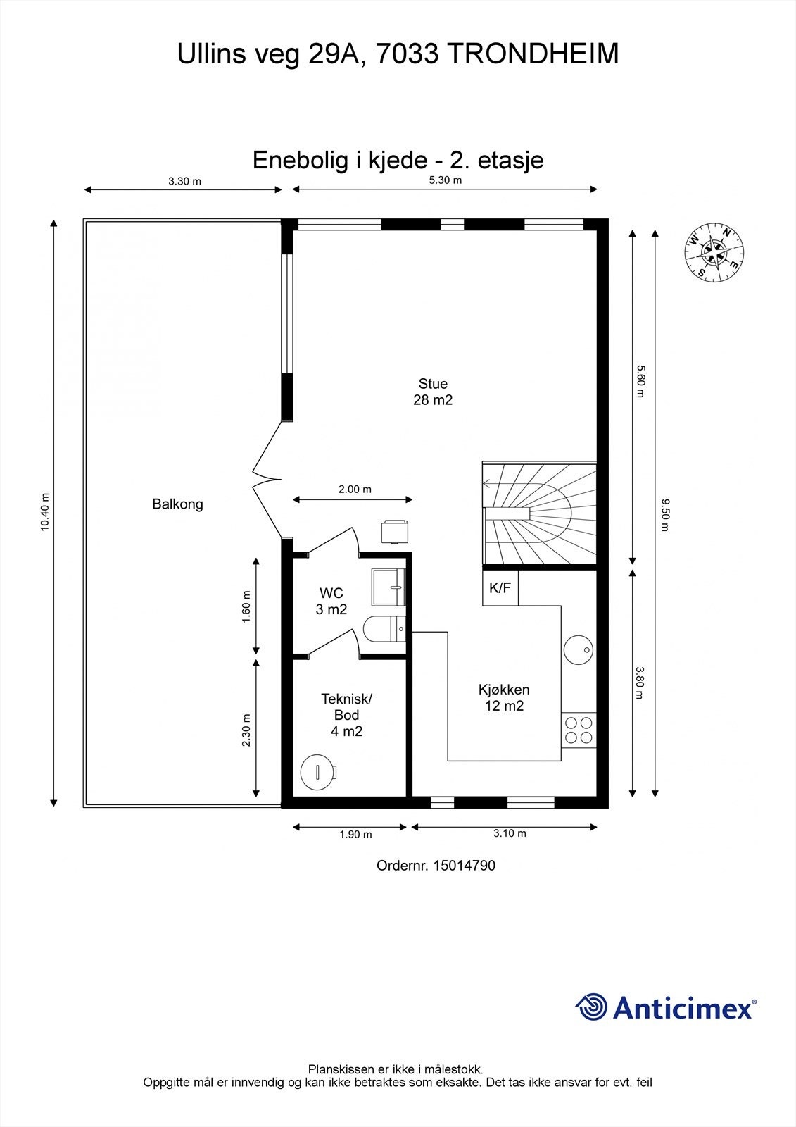 Planskisse - 2. etasje. Galleribilde