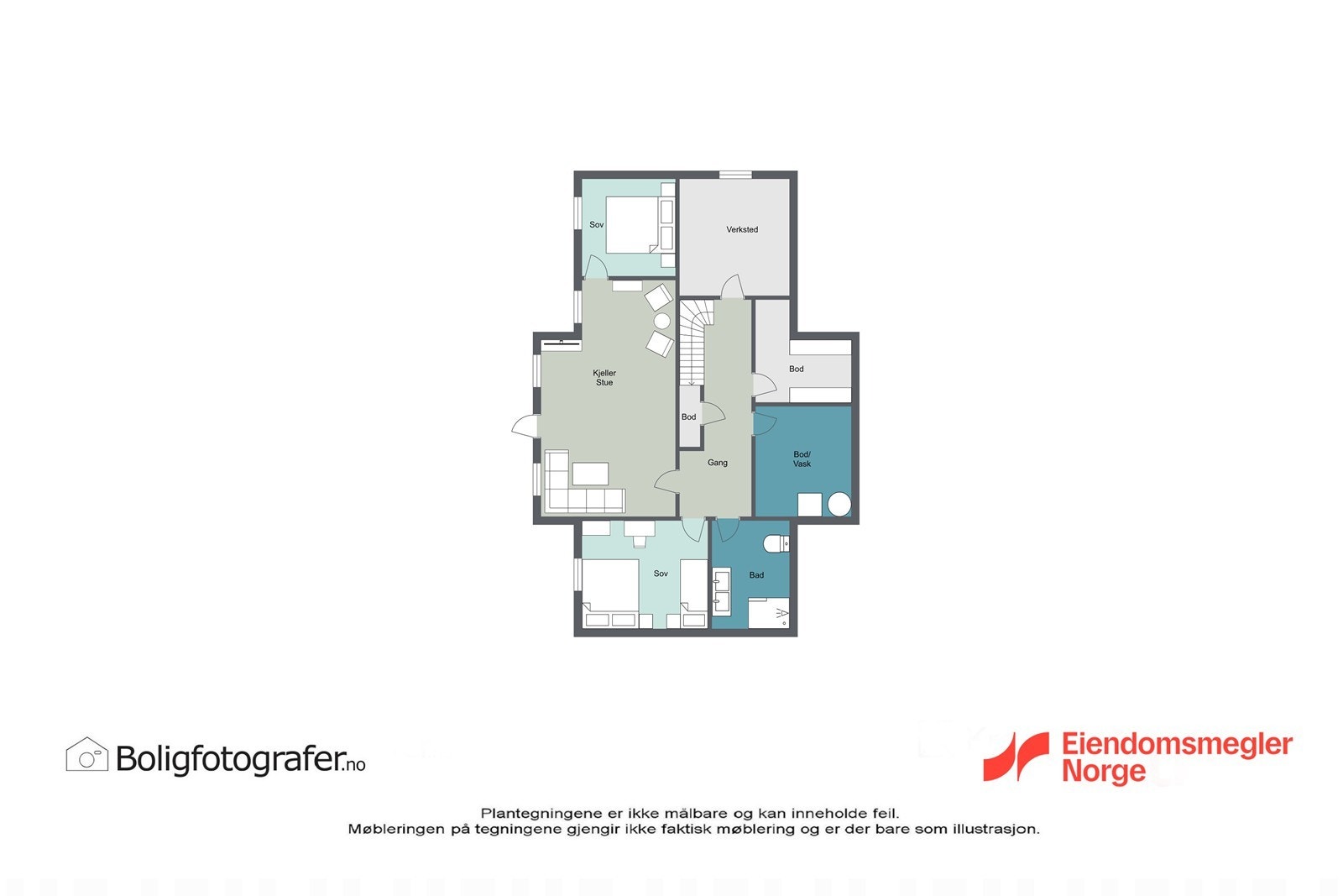 Plantegning u.etg. Galleribilde