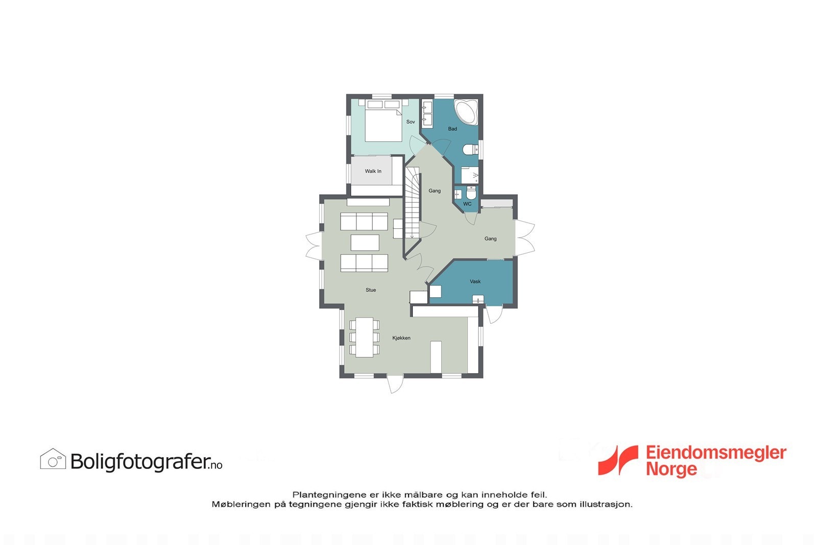 Plantegning 1. etg. Galleribilde