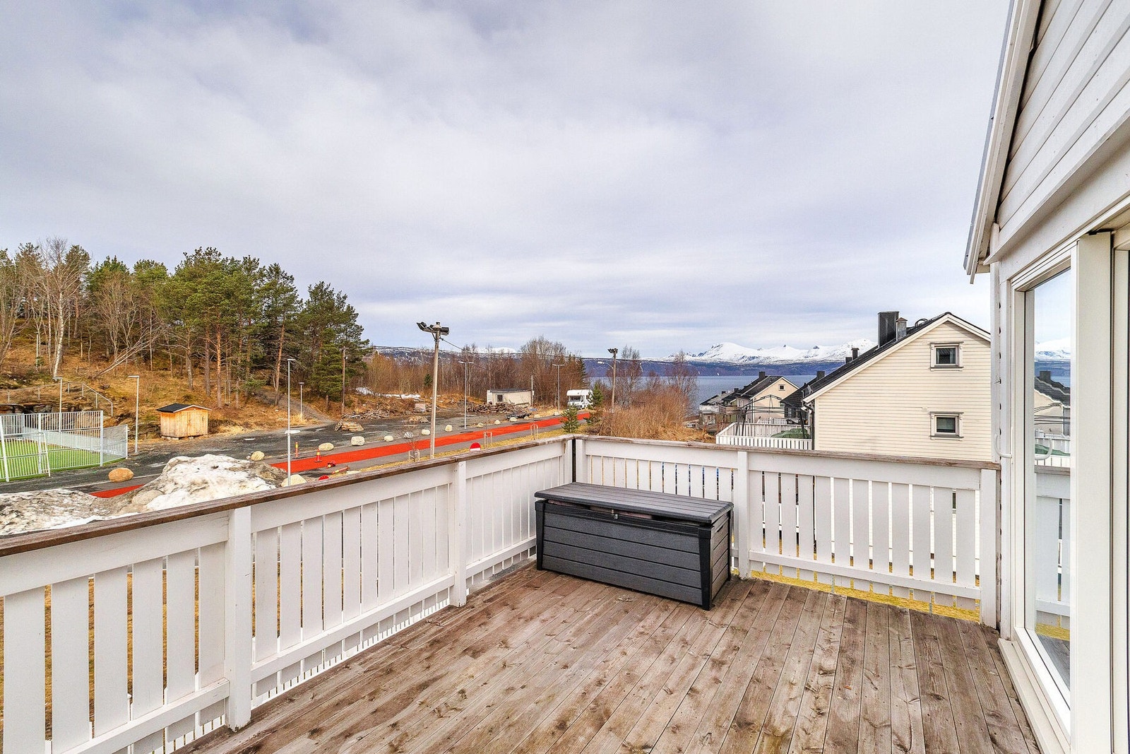 Fin utsikt fra verandaen Galleribilde
