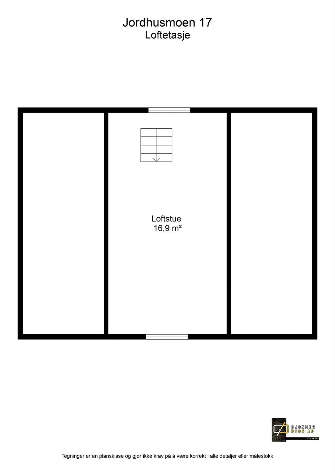Plantegning loft Galleribilde