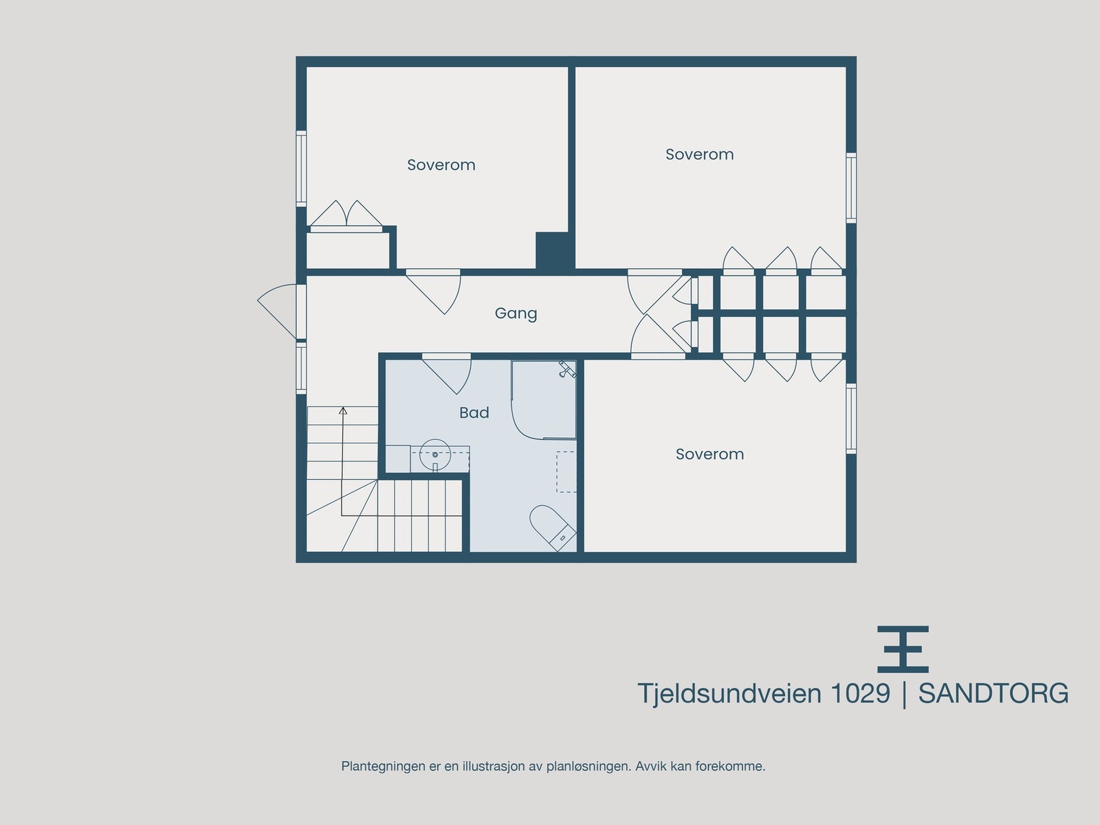 Plantegning 2. etasje Galleribilde