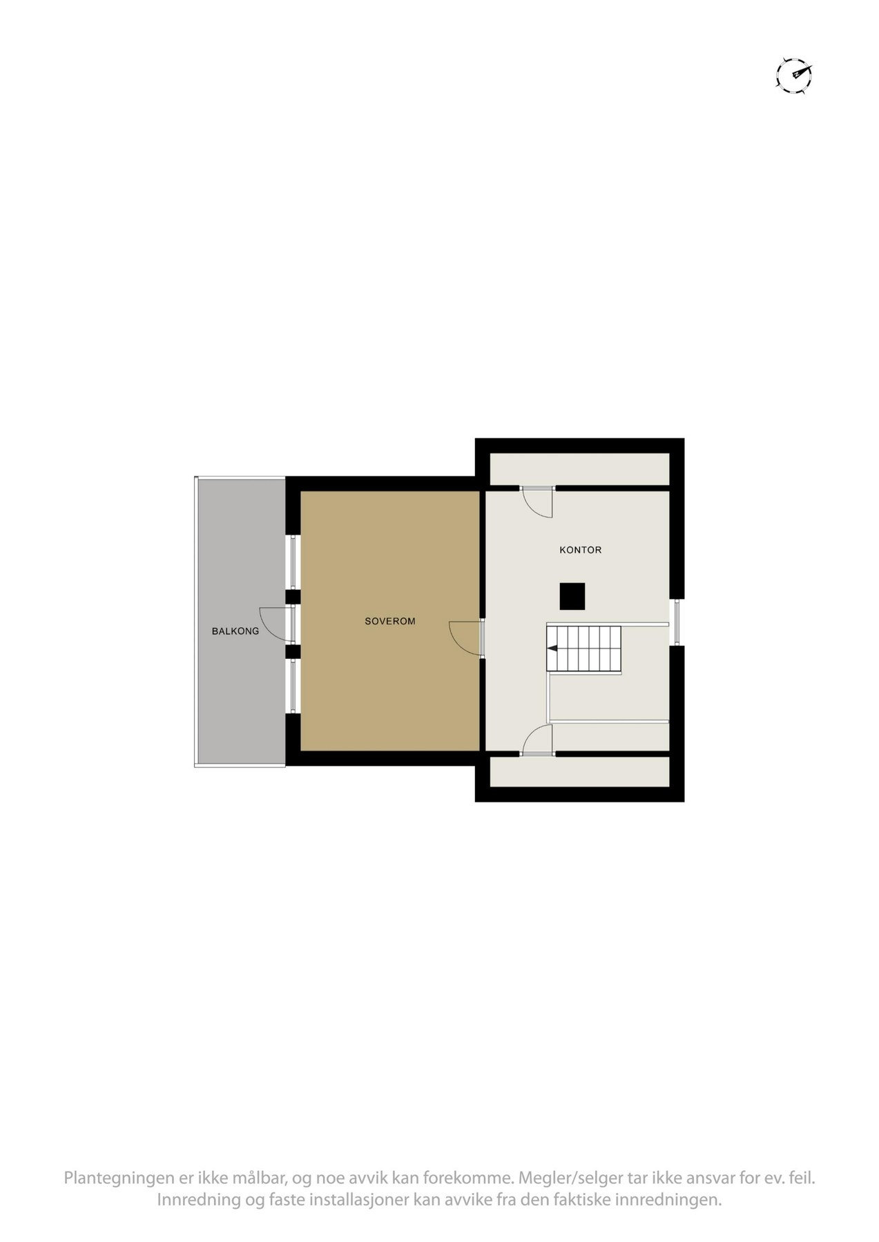 Planskisse loft. Galleribilde