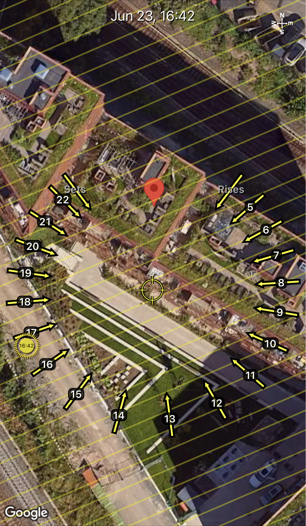 Solkartet viser solforholdene i juni. Galleribilde