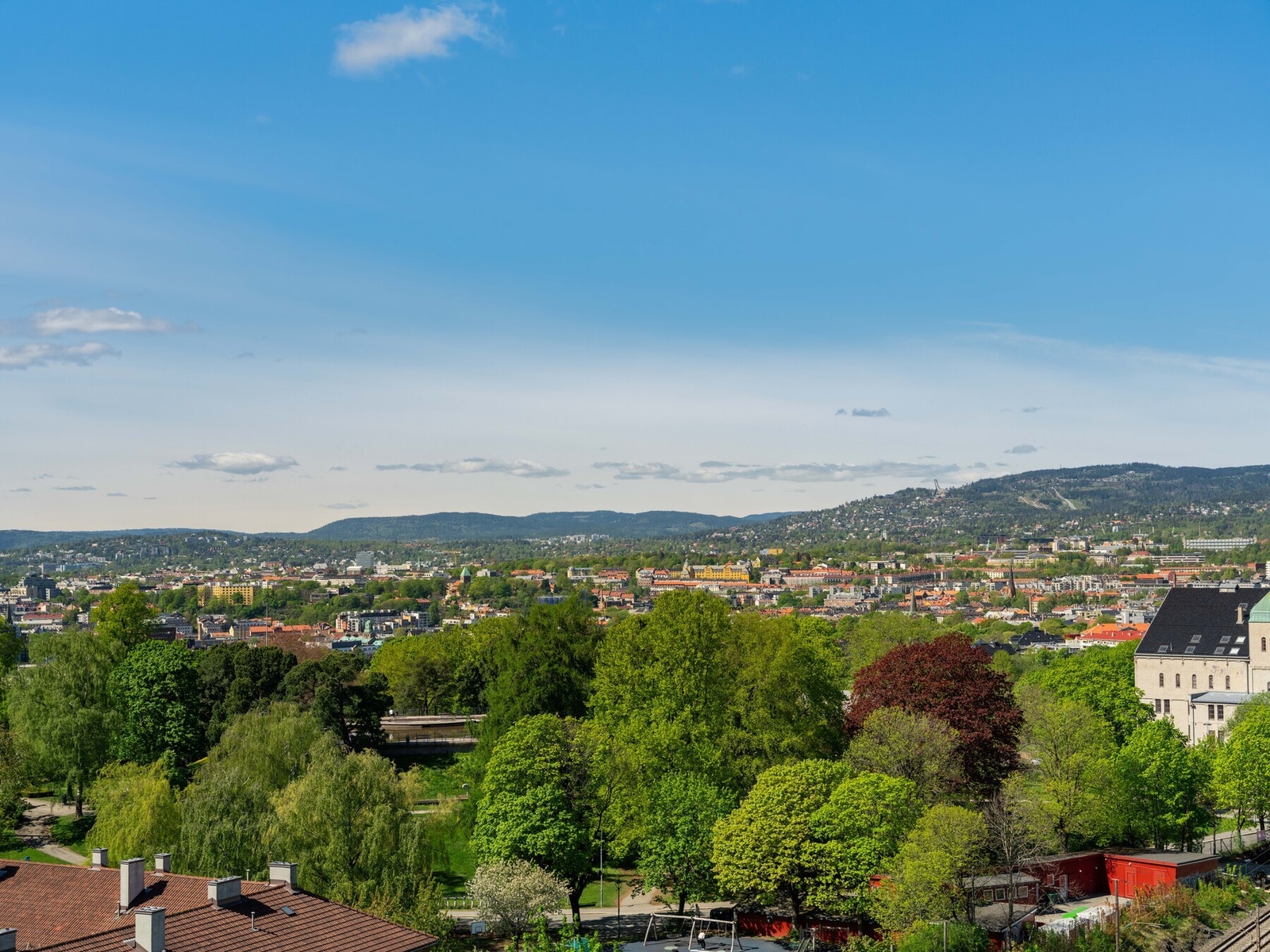 Det er også flott utsikt mot Holmenkollen. Galleribilde