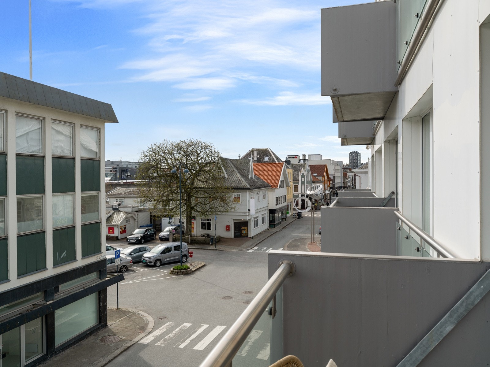 Utsikt fra balkong Galleribilde