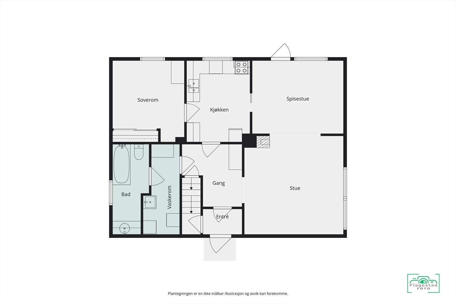 Plantegning hovedplan Galleribilde