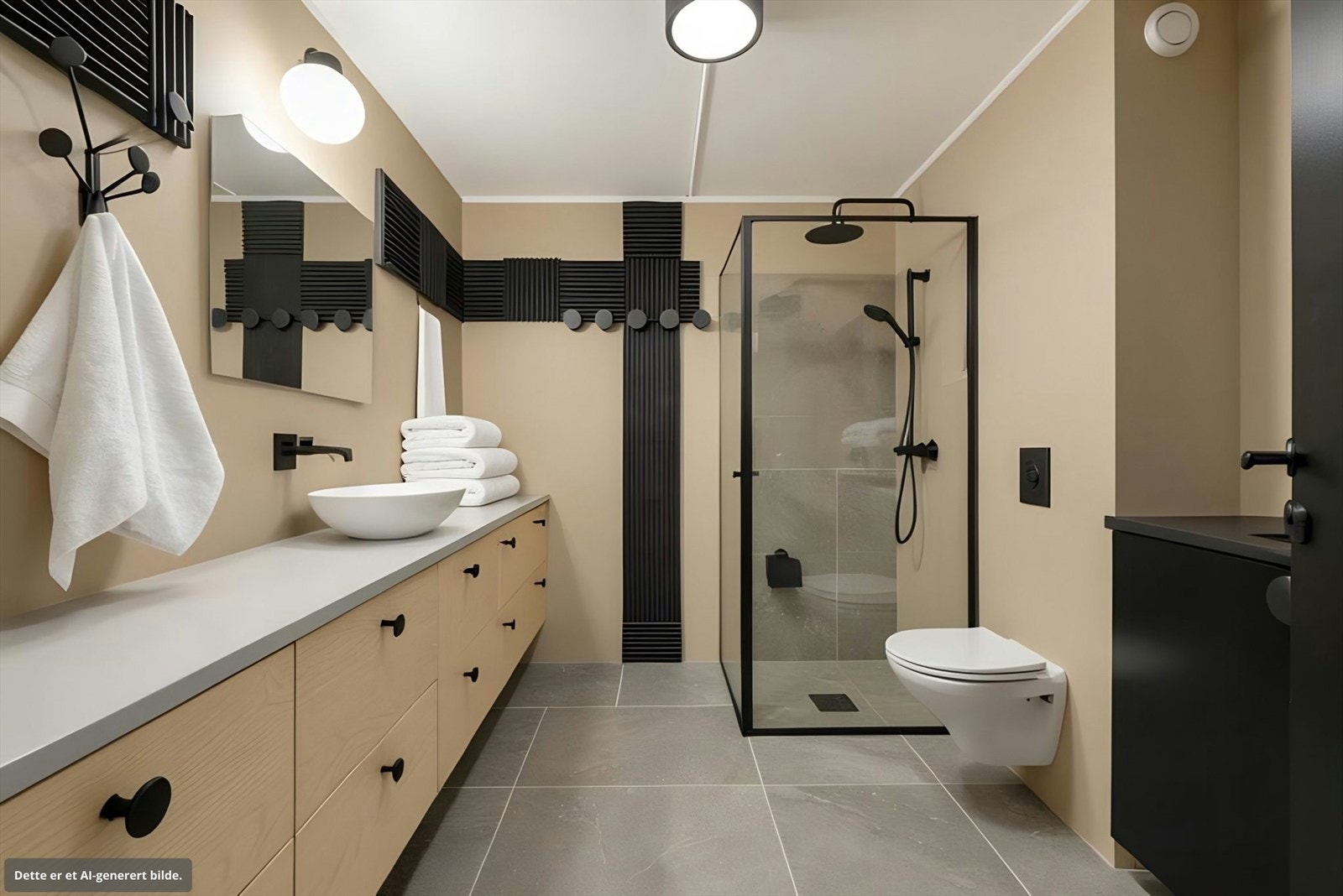 AI generert bilde av hvordan badet kan bli! NB! DETTE ER IKKE DAGENS SITUASJON! Galleribilde
