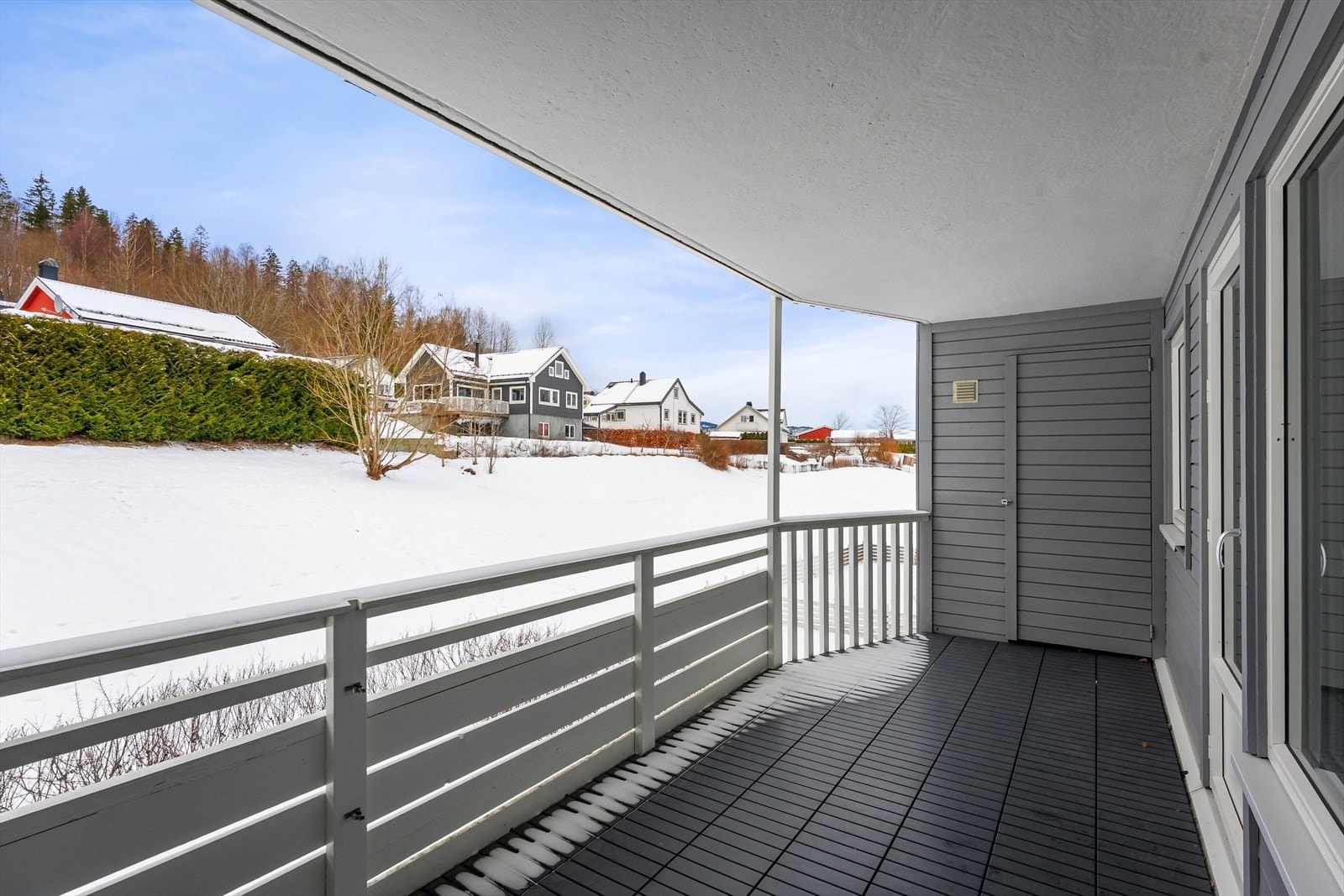Fra balkongen er det også tilgang til utvendig bod som er isolert. Galleribilde