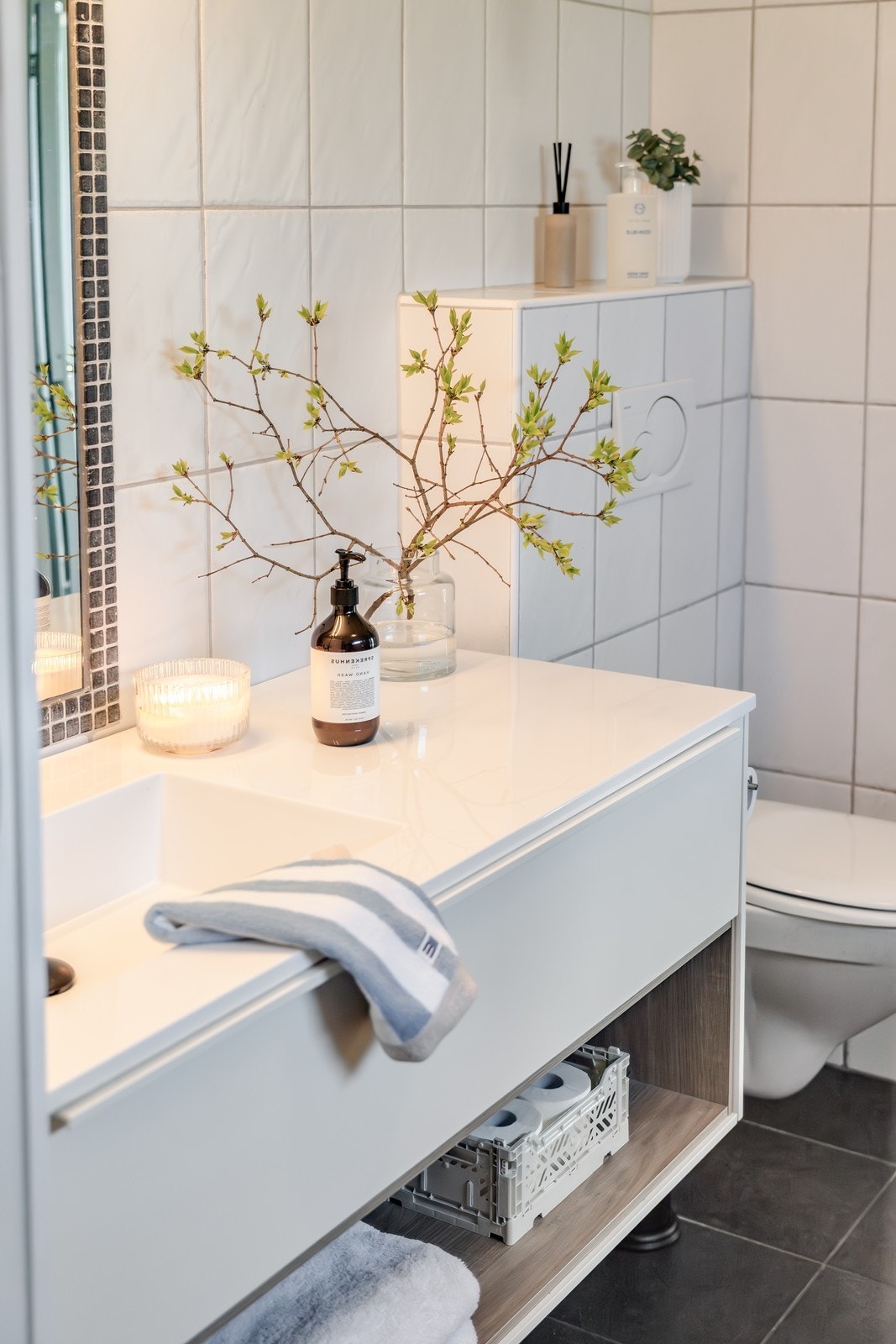 Badet har også opplegg for vaskemaskin. Galleribilde