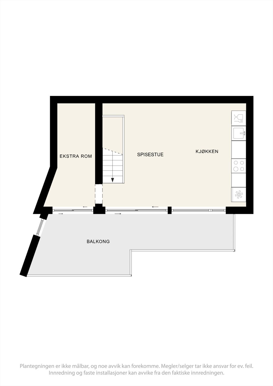 Plantegning loftsetasje Galleribilde