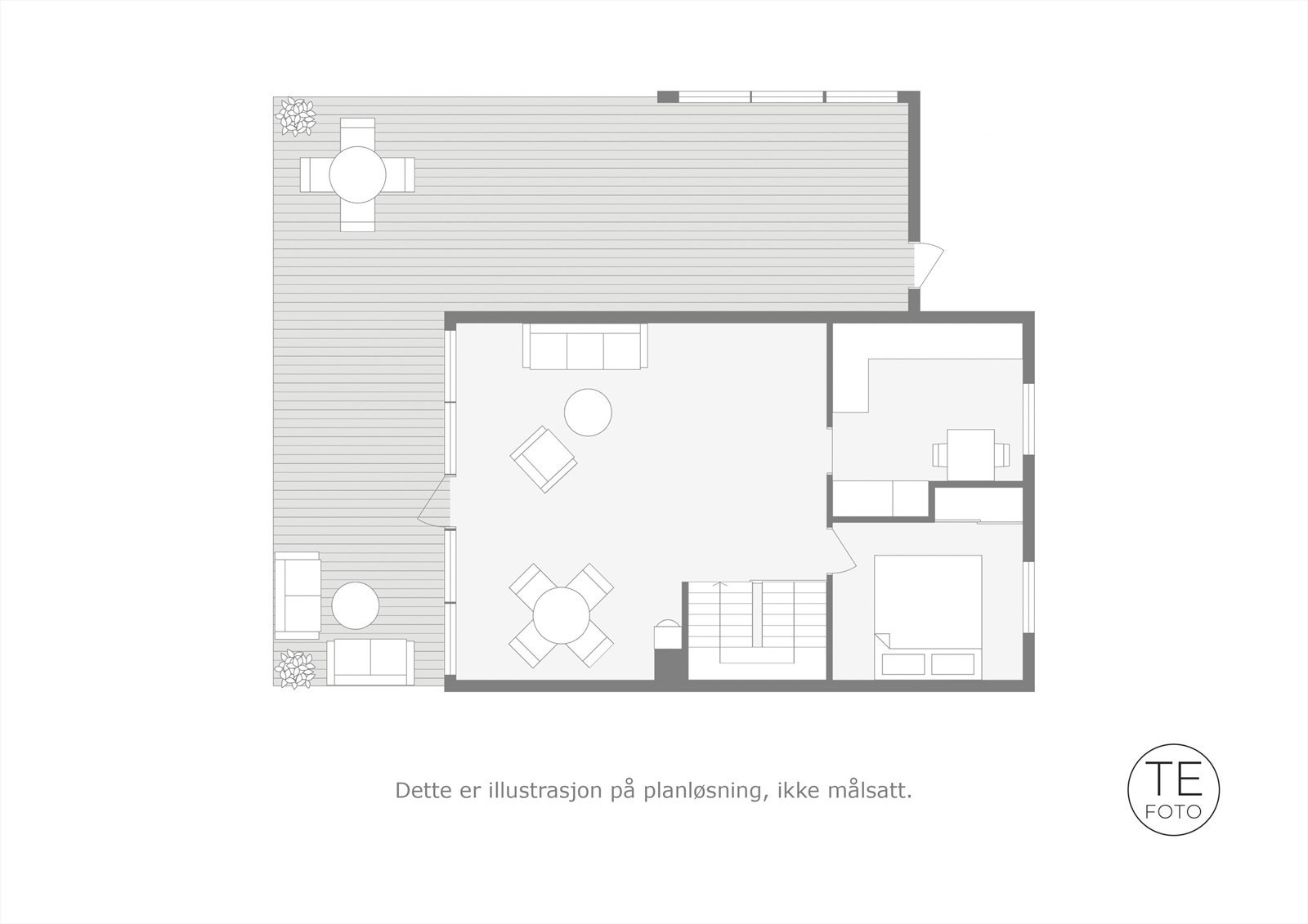 2D planskisse - 1.etg. Galleribilde