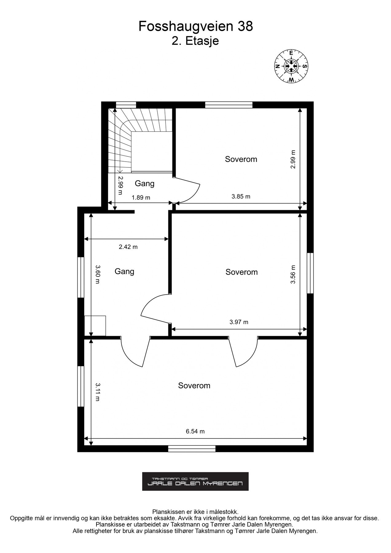 Plantegning 2. etasje Galleribilde