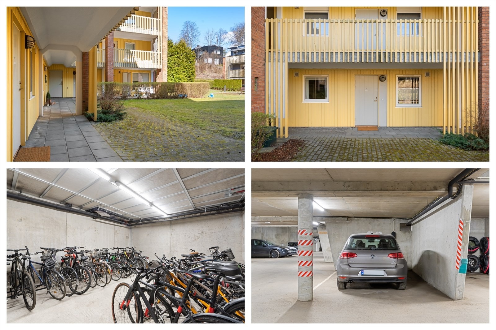 Trappefri adkomst via svalgang og privat inngang - P-plass i kjeller og felles sykkelrom for å nevne noe Galleribilde