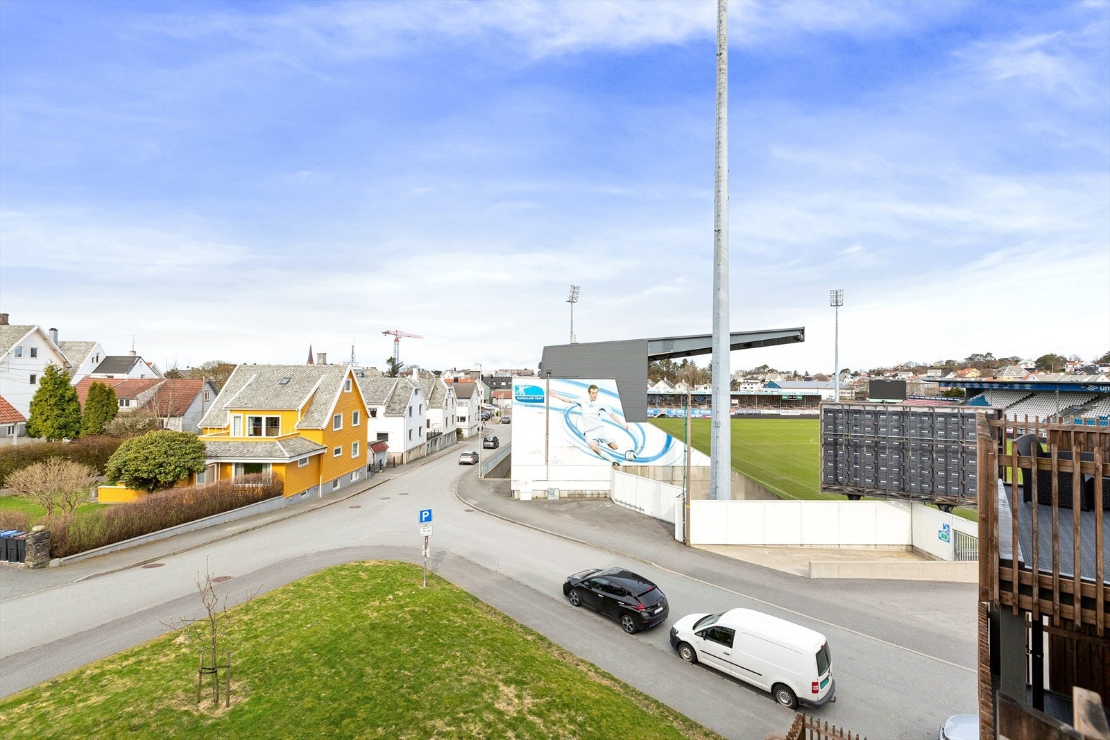 Utsikt fra balkongen. Galleribilde
