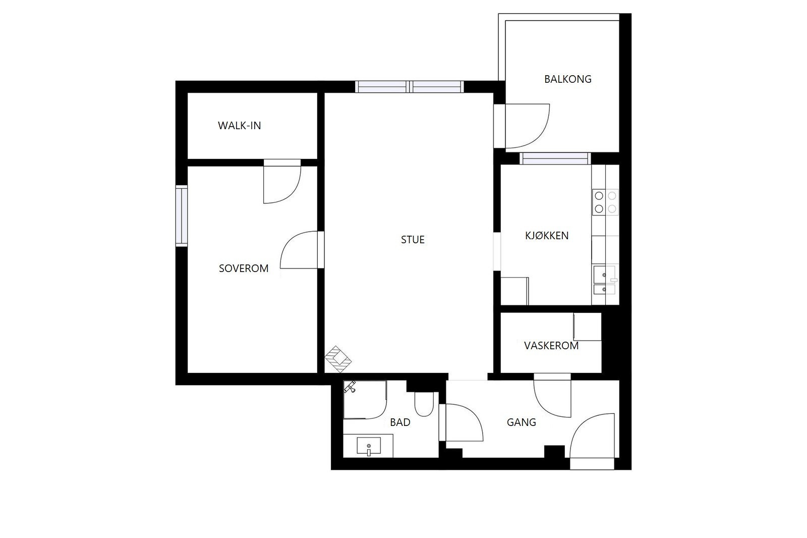 Plantegning Galleribilde