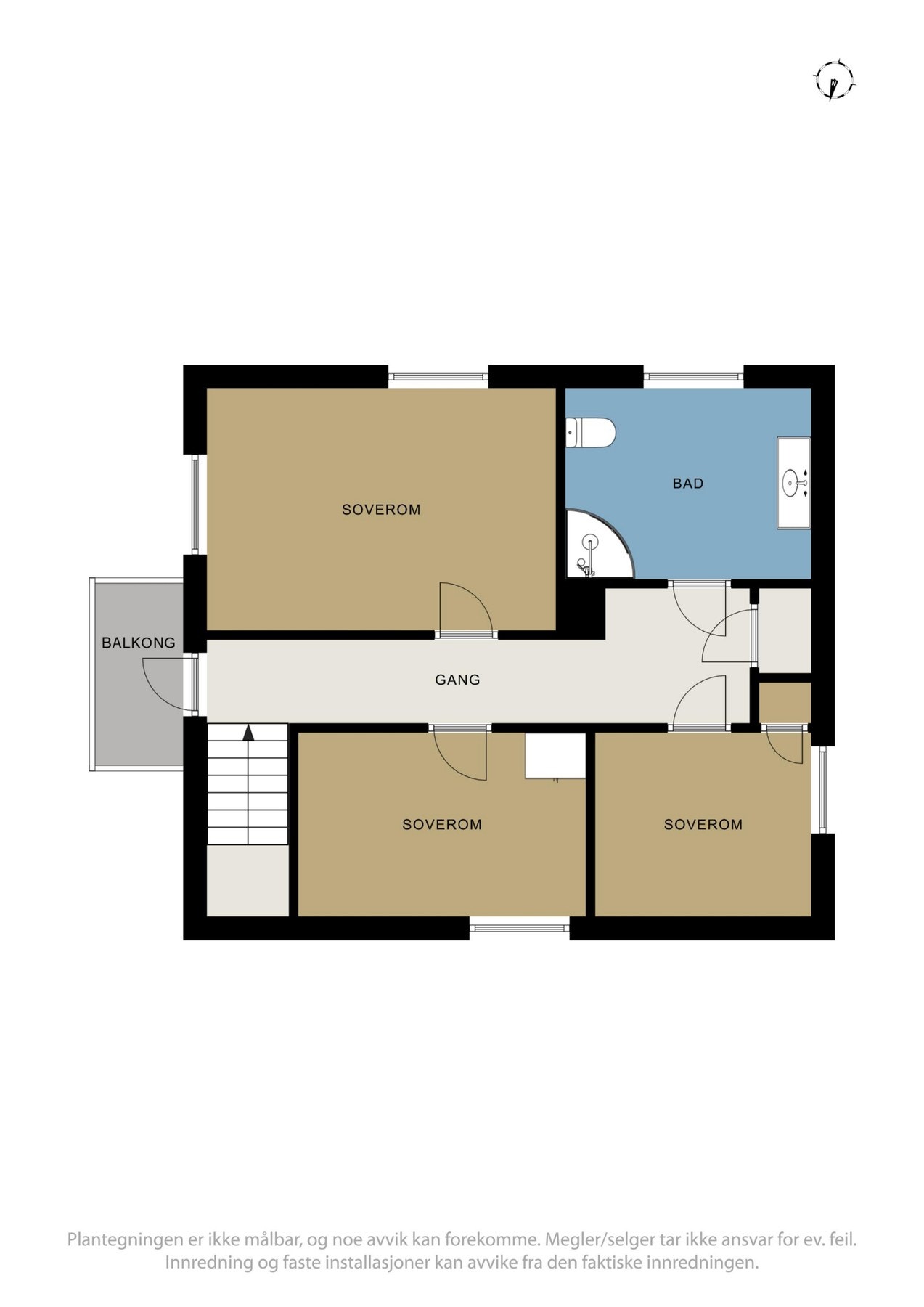 Plantegning loft. Galleribilde