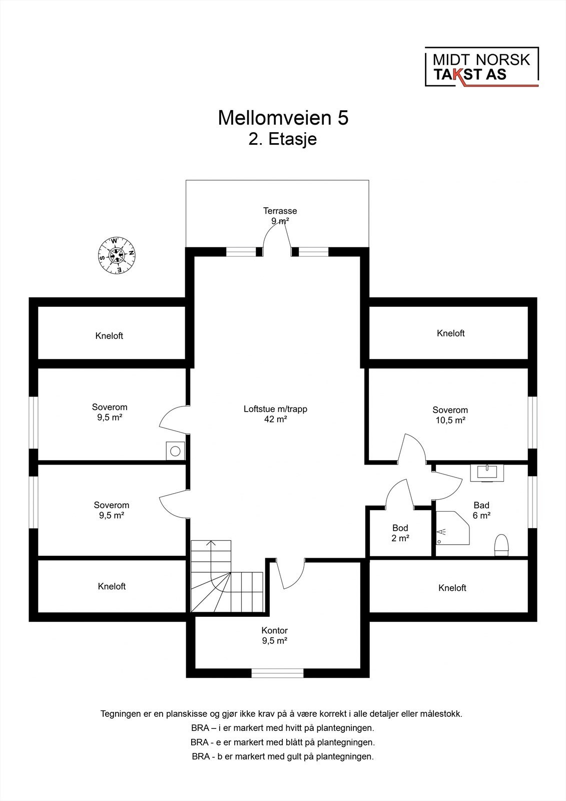 Planskisse 2. etasje Galleribilde