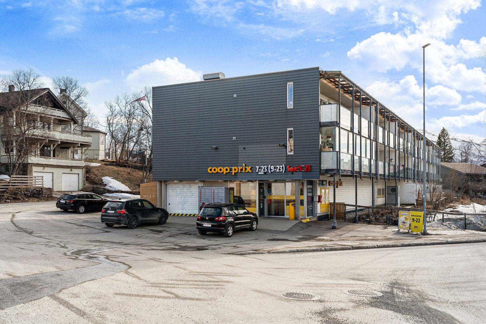 Umiddelbar nærhet til Coop Prix Myreng.