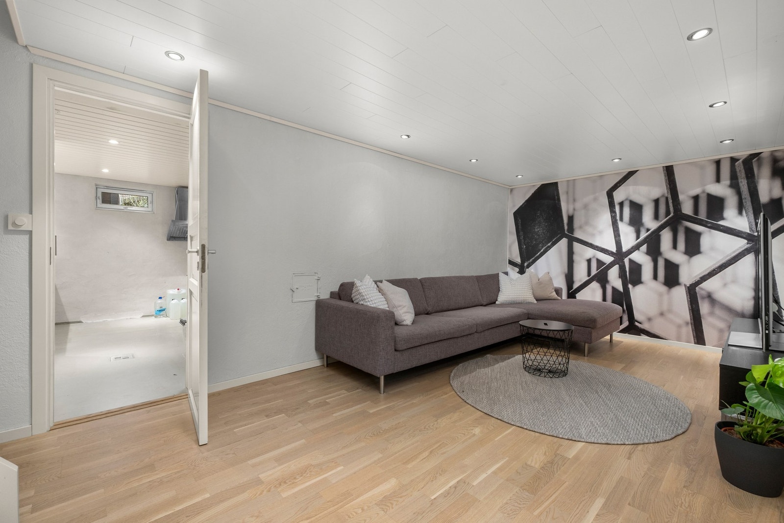Pen kjellerstue 21,1 kvm Galleribilde