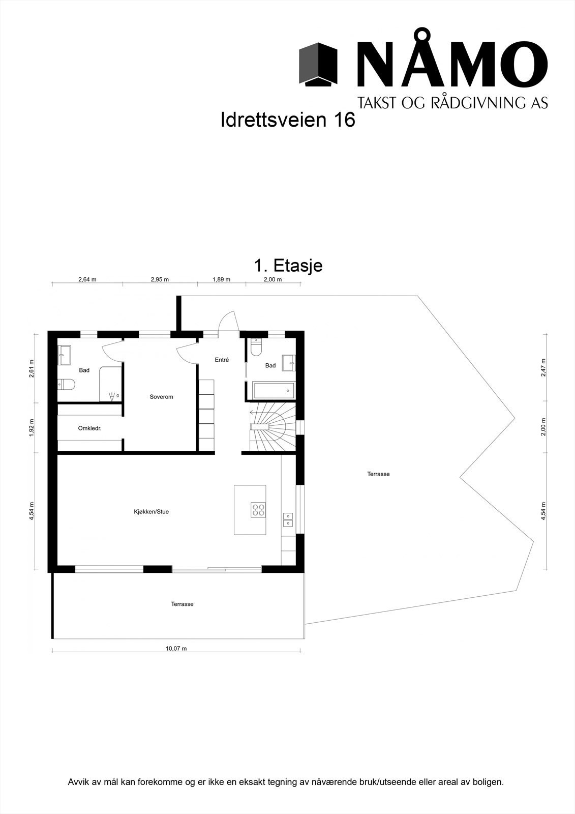 Plantegning 1. etasje. Galleribilde