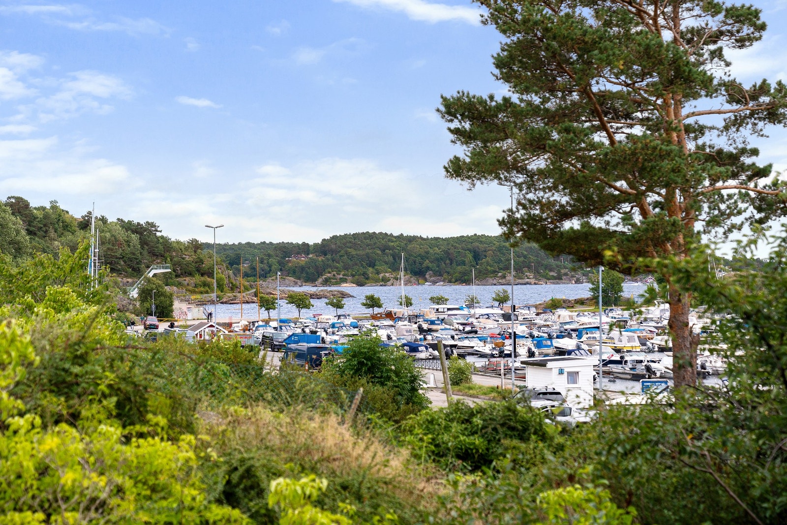 Fin utsikt og idyllisk nærområde Galleribilde