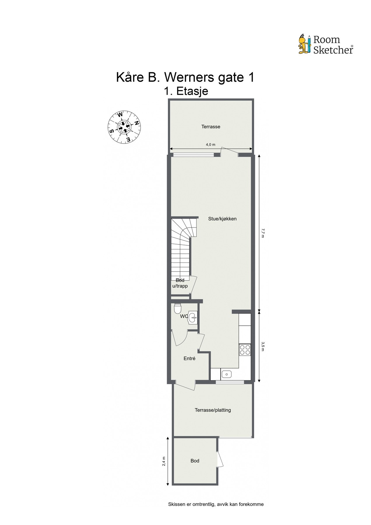 Planløsning andre etasje Galleribilde