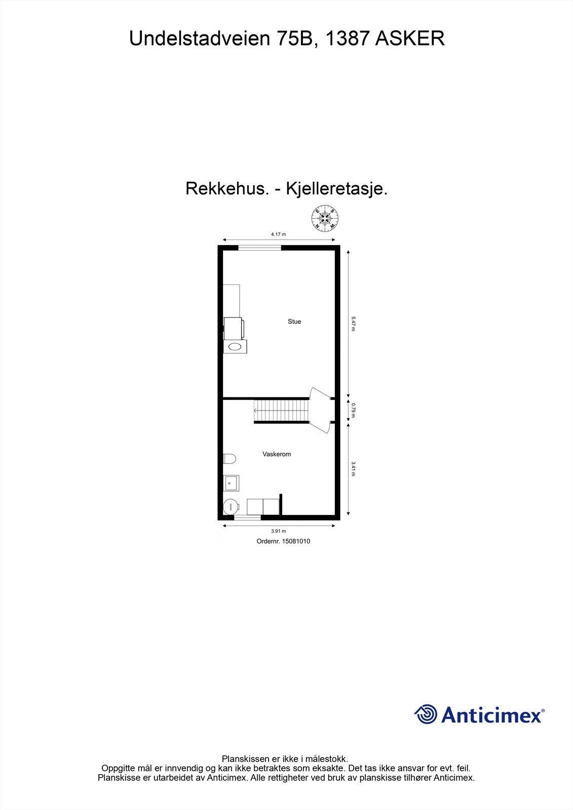 Plantegning - Kjelleretasje Galleribilde