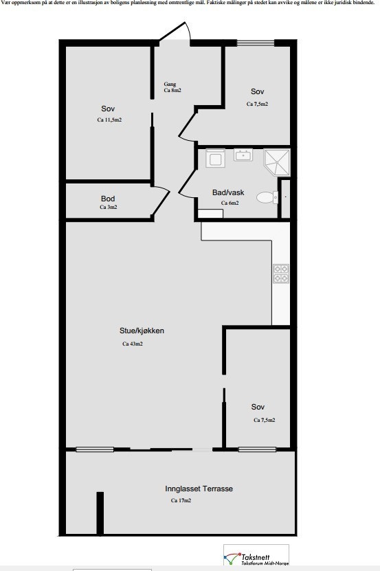 Planskisse 3.etg. Galleribilde