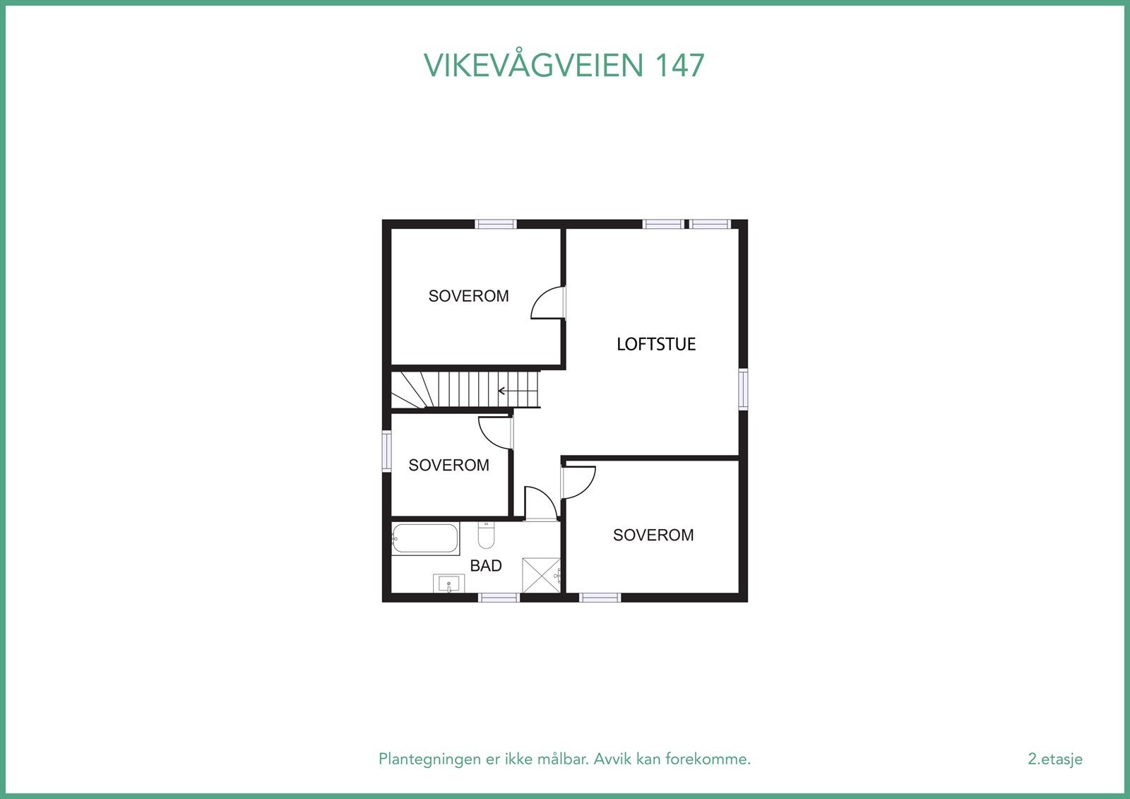 Plantegning 2.etg. Galleribilde