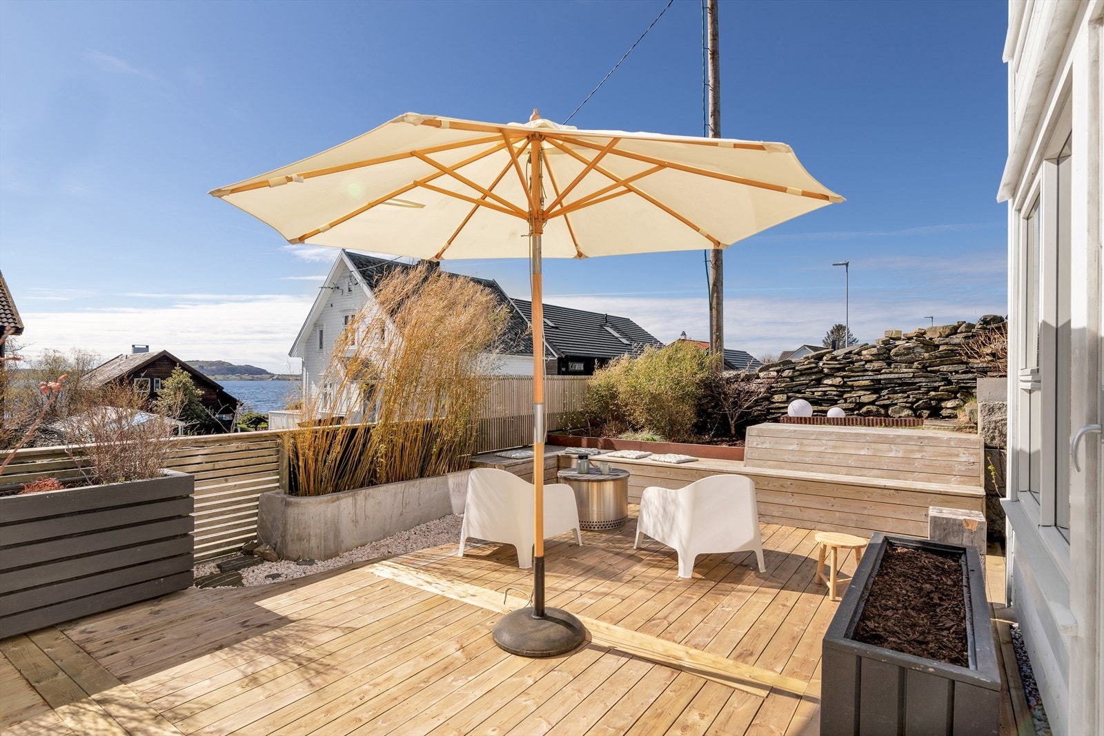 Terrasse - flotte uteområder med gode solforhold Galleribilde