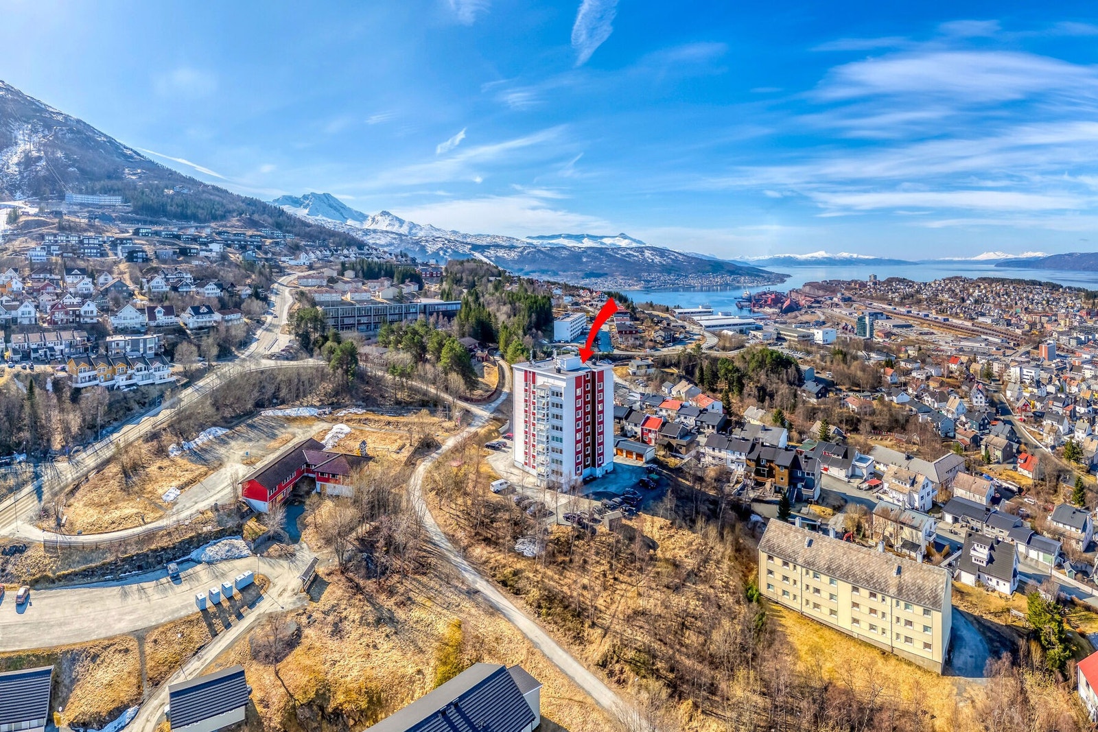 Fra leiligheten er det gangavstand til det meste i Narvik Galleribilde