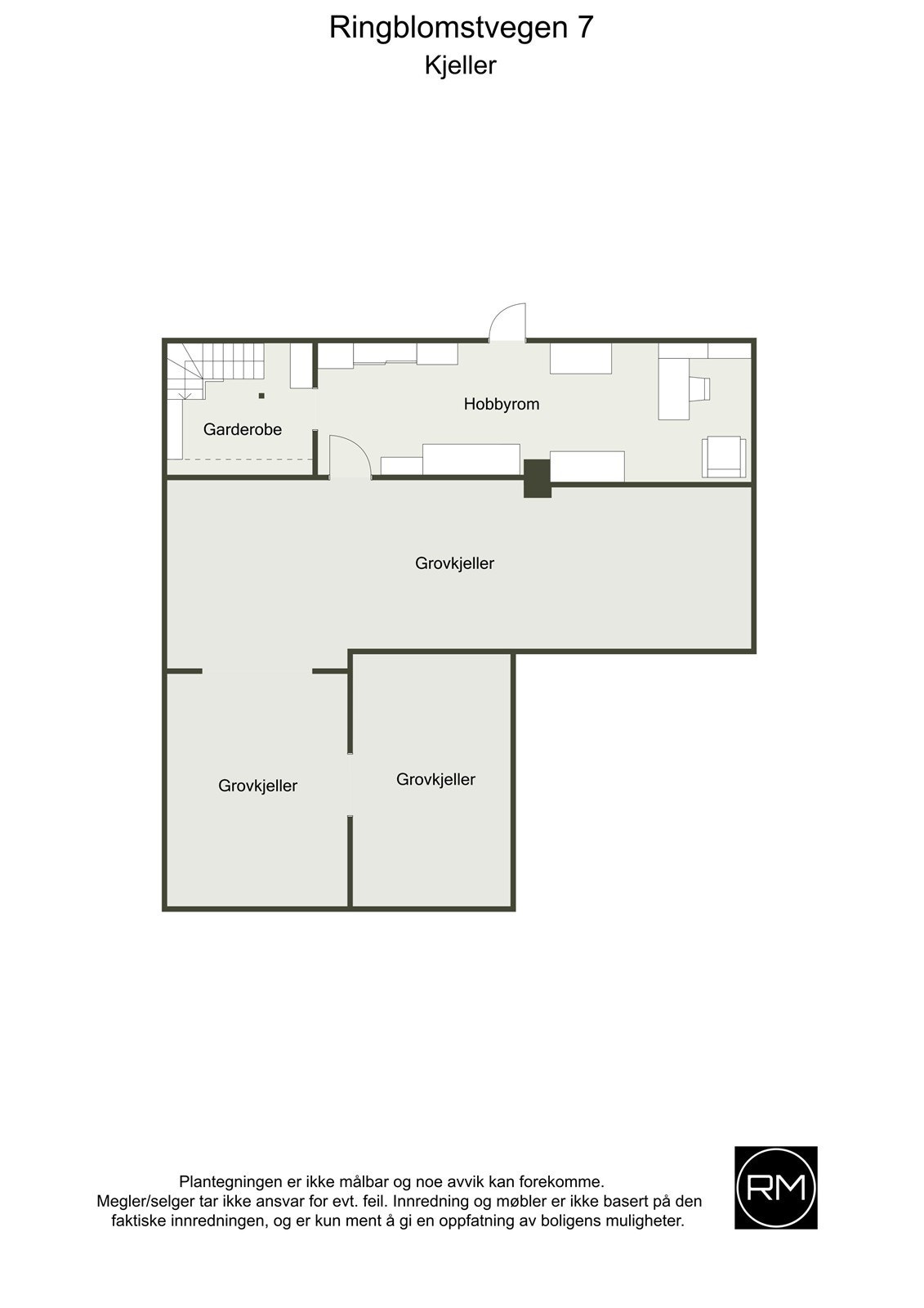 Plantegning u-etasje Galleribilde
