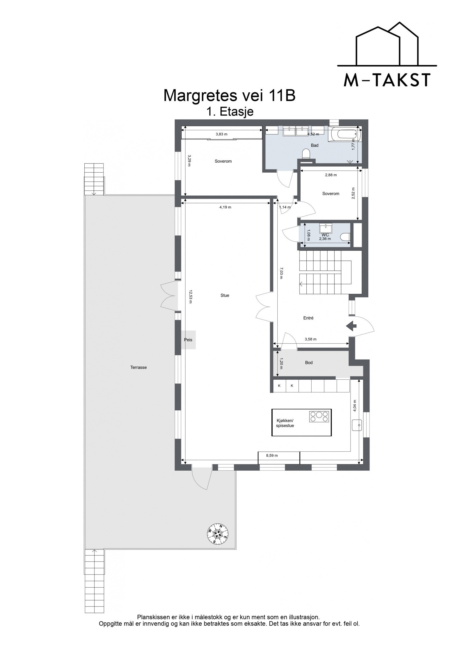 Plantegning 1.etasje Galleribilde