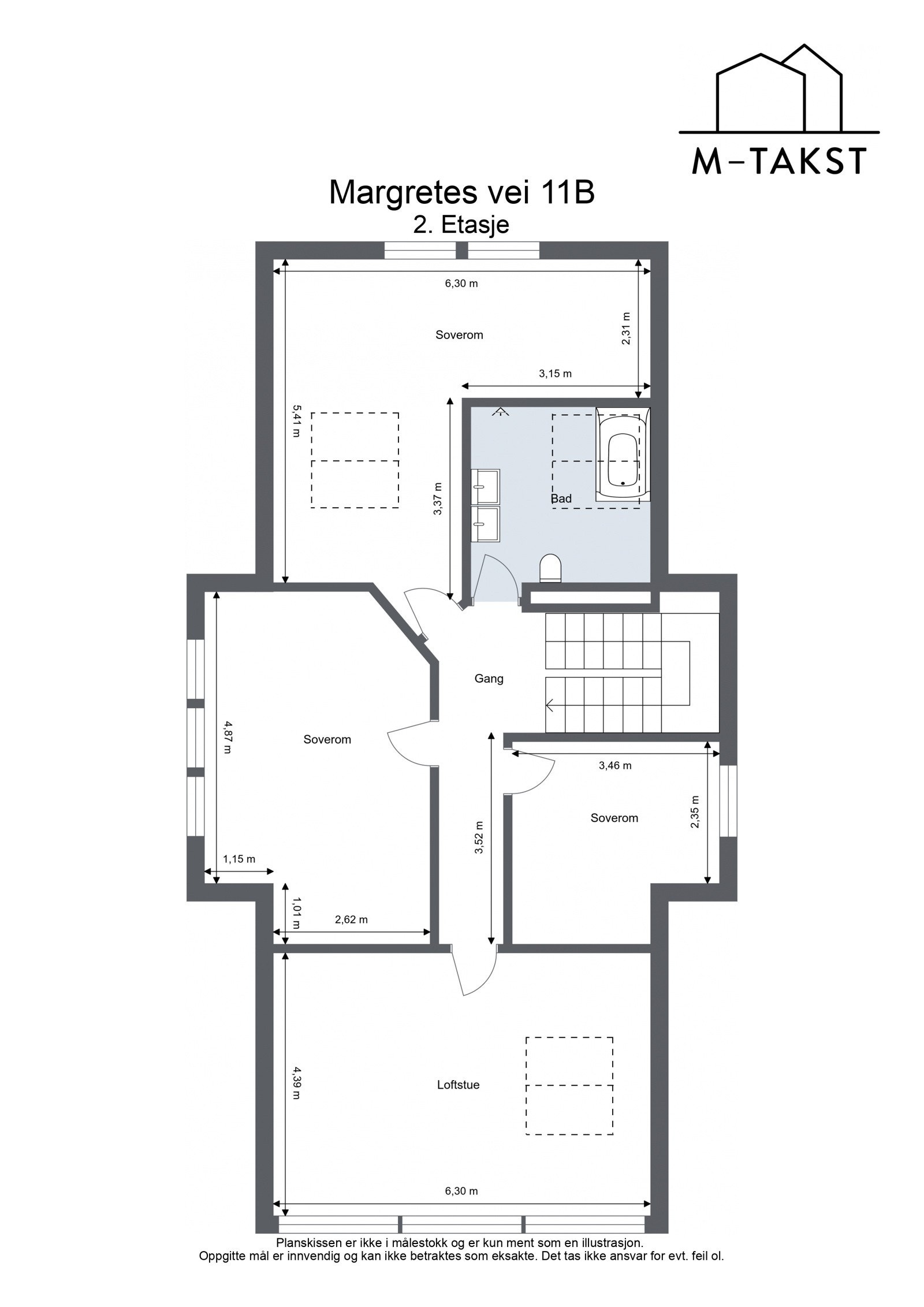 Plantegning 2.etasje Galleribilde