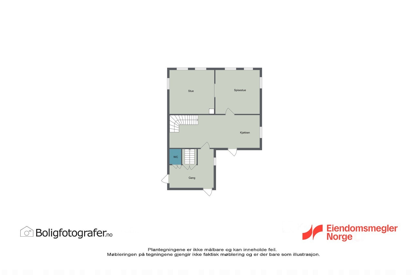 Plantegning 1 etg Galleribilde