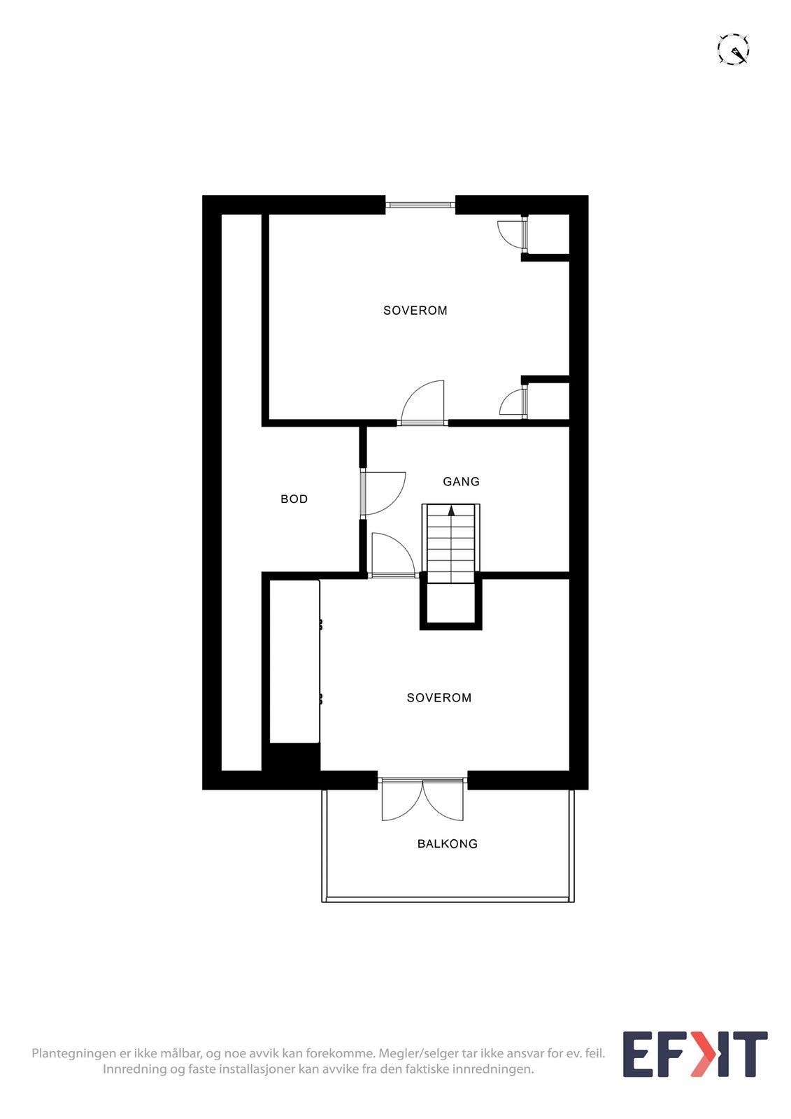Planskisse 2D - 2. etasje Galleribilde