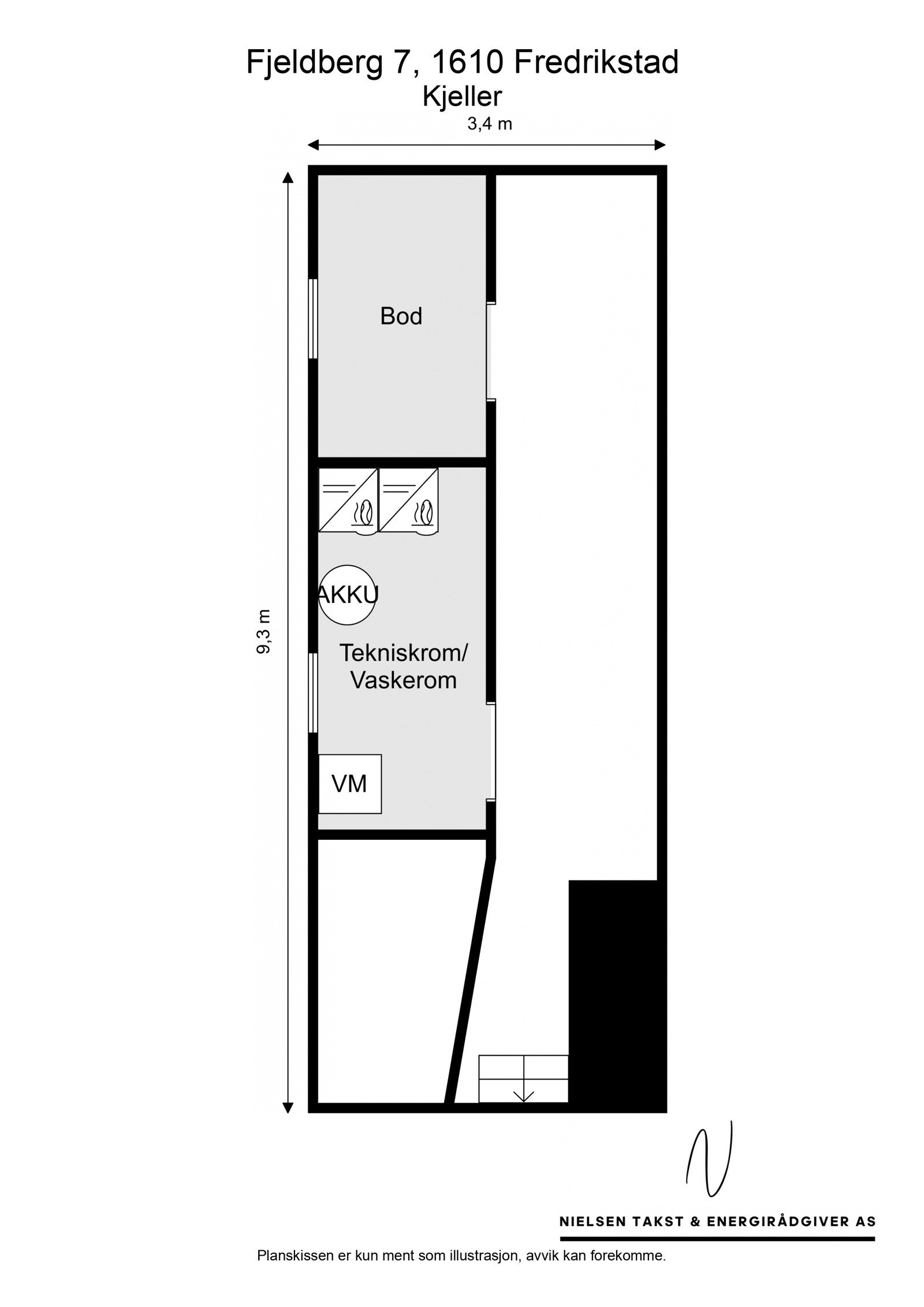 Plantegning kjeller Galleribilde