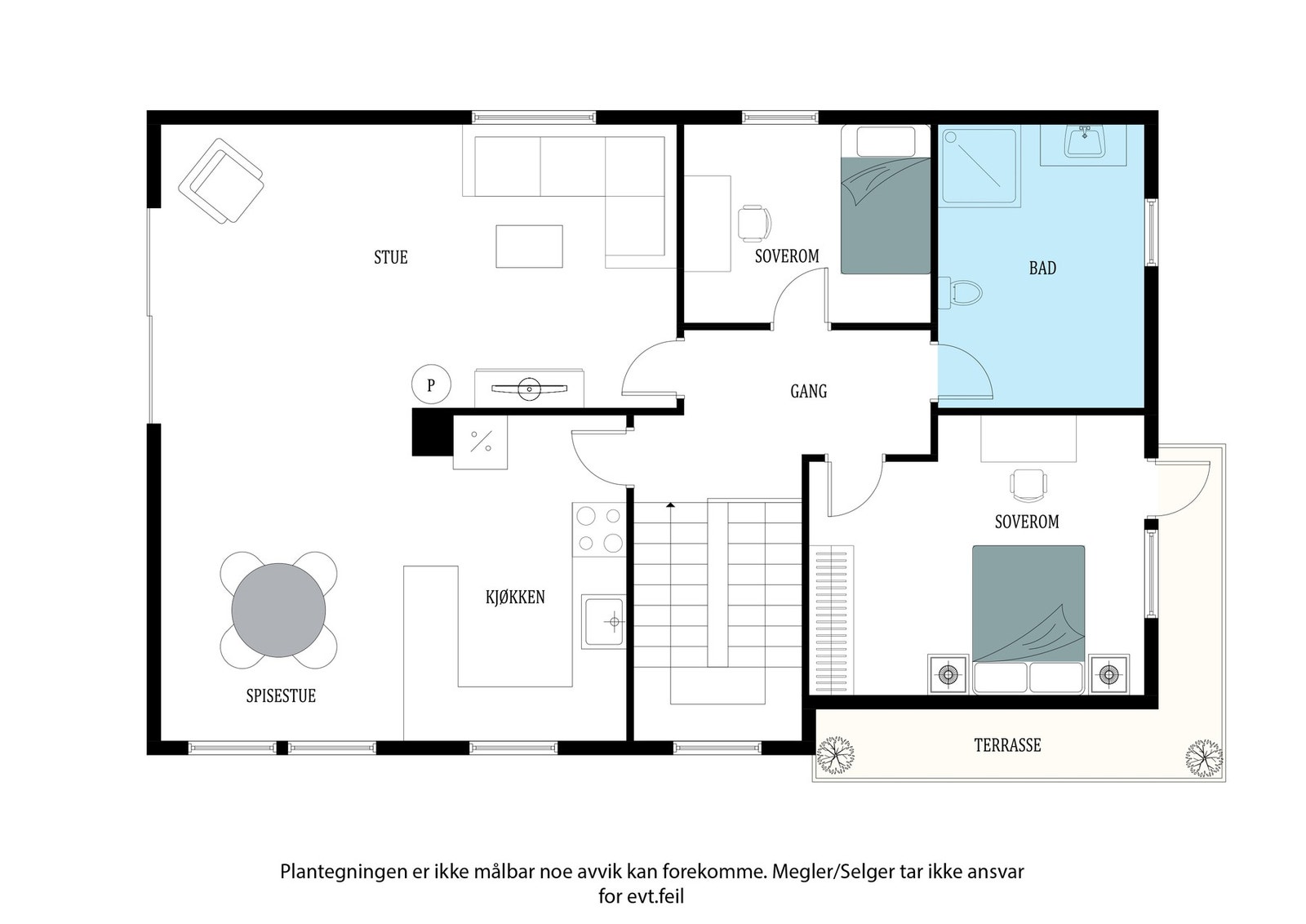 Planskisse 1. etasje. Galleribilde