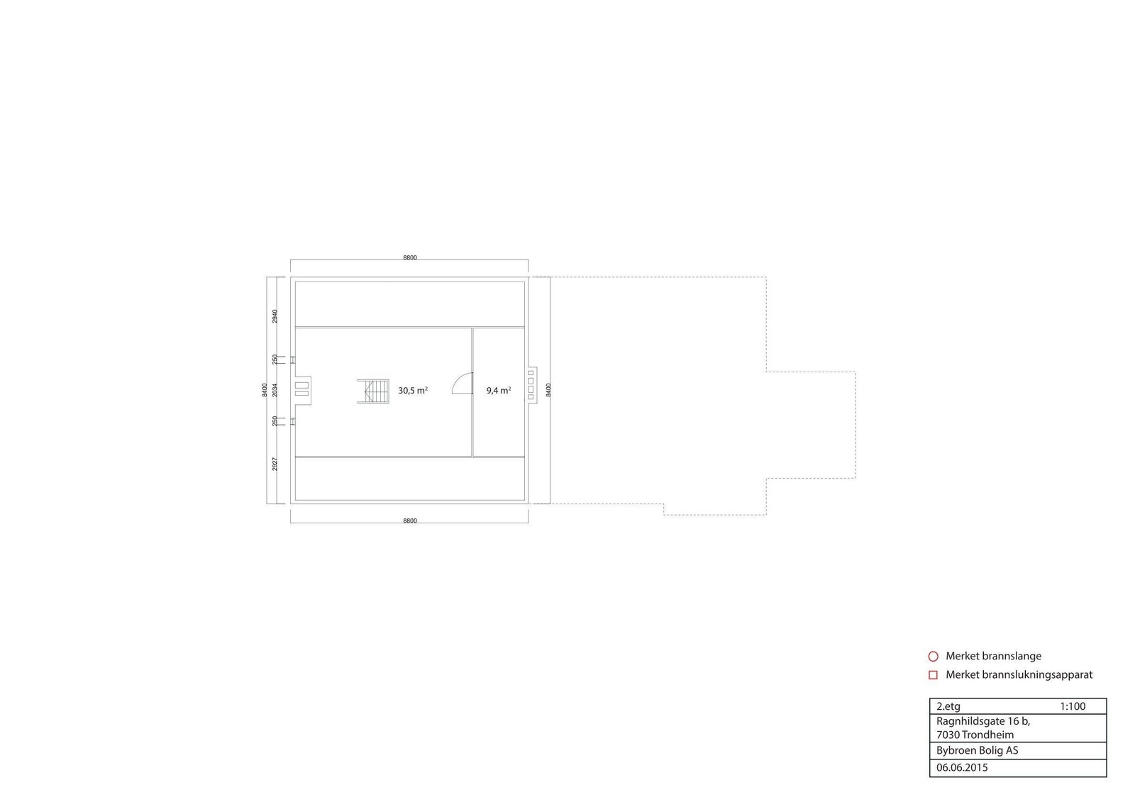 Plantegning loft Galleribilde