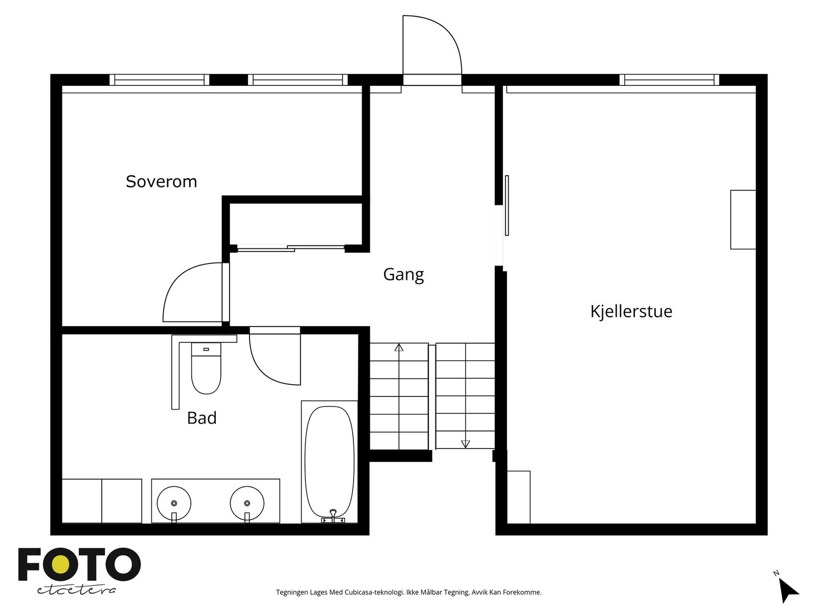 Plantegning underetasje 3. Galleribilde