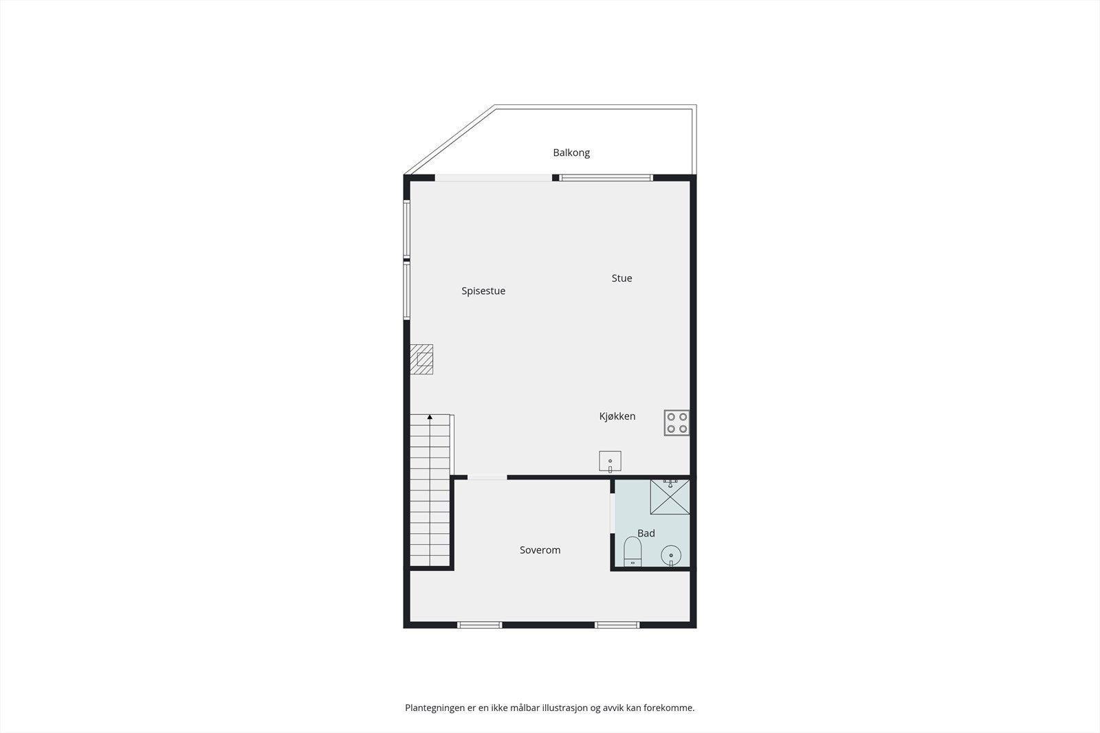 Plantegning 3. etasje Galleribilde