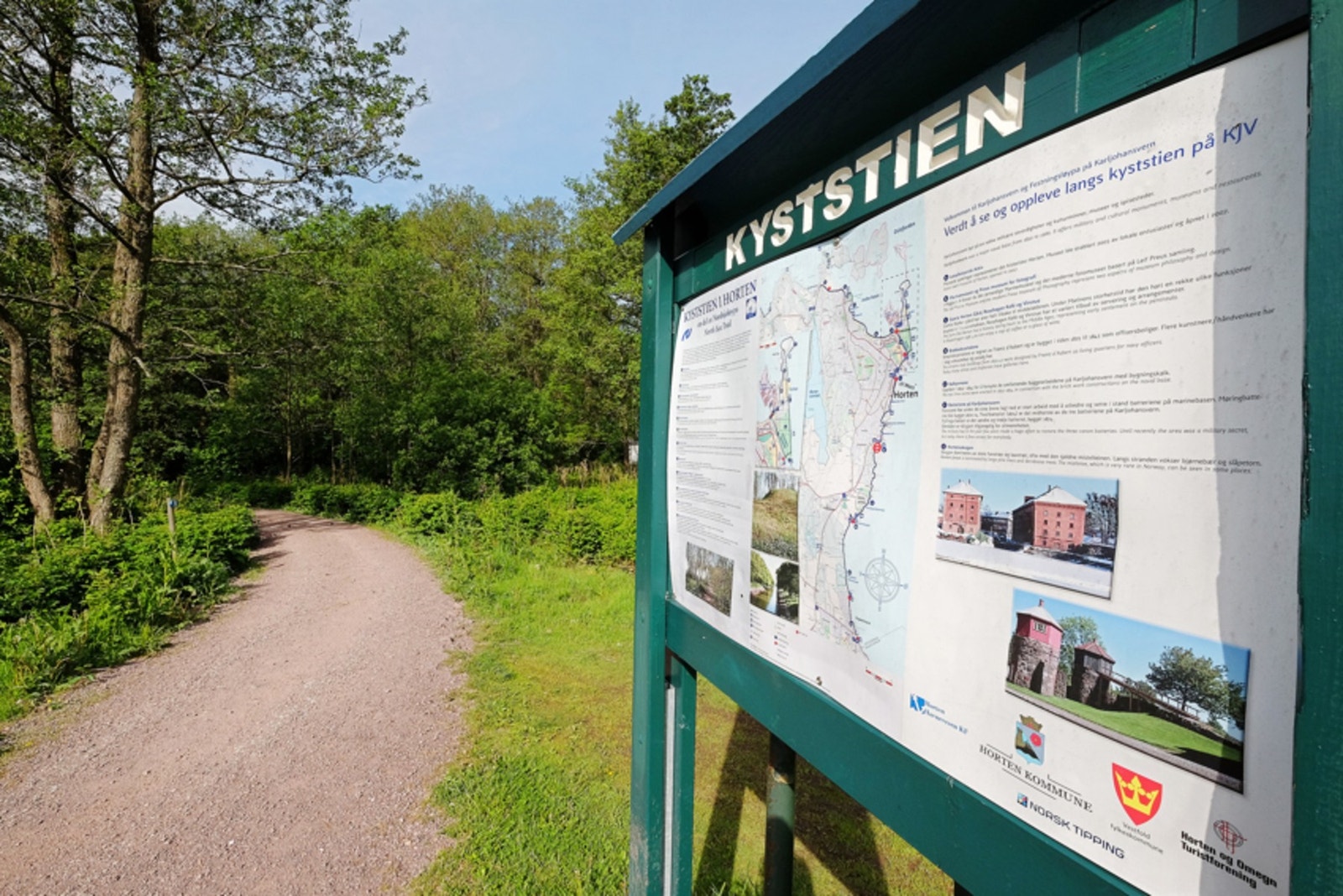 Og den populære Kyststien til Åsgårdstrand Galleribilde