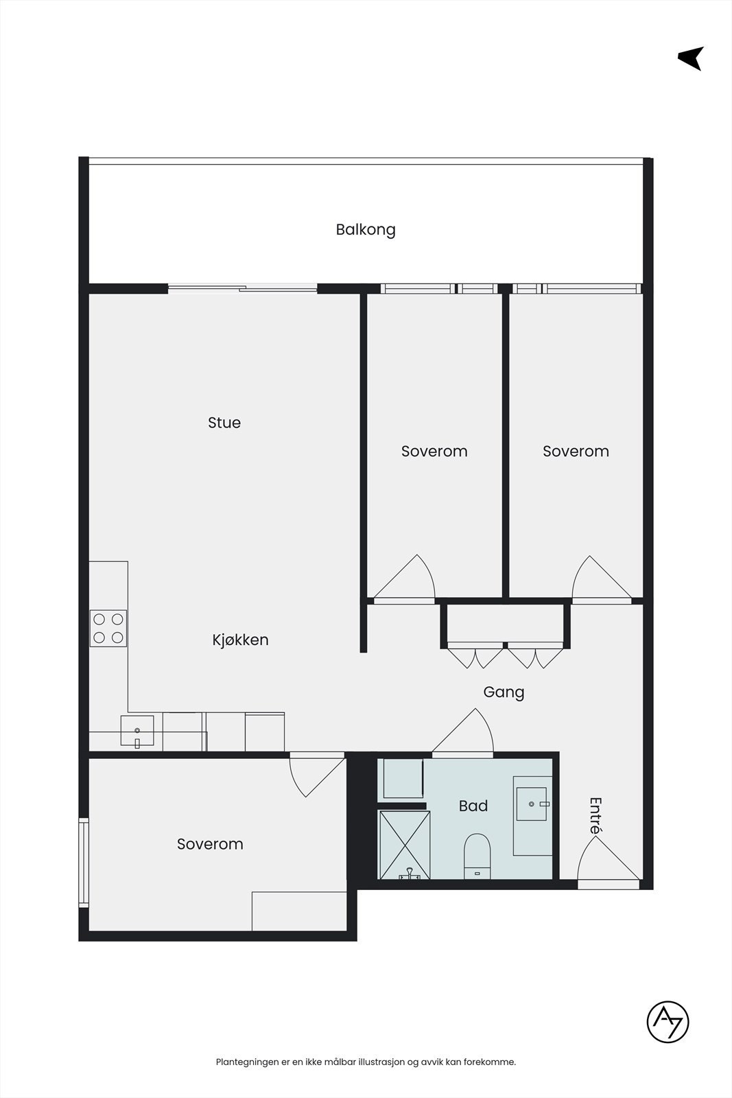 Plantegning Galleribilde