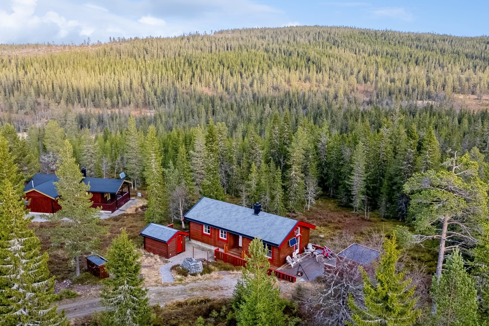 Velkommen til en moderne hytte med helårsvei! Fotograf: EFKT ved Bente Nijora Aalberg Galleribilde