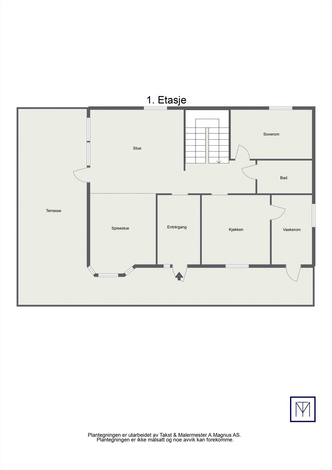 Plantegning 1. Etasje Galleribilde