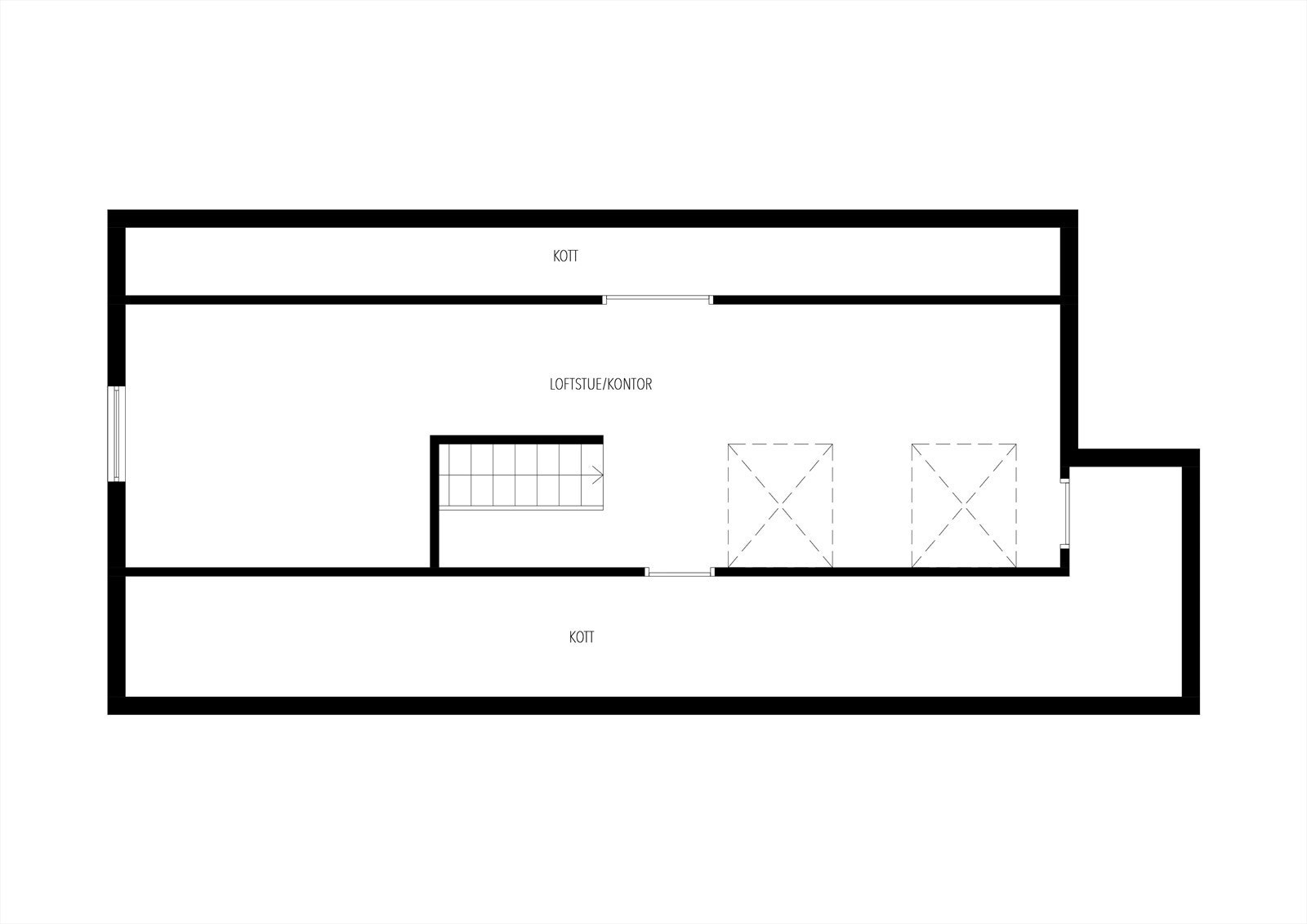 Plantegning loft Galleribilde